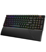ASUS ROG Strix Scope II 96 Wireless Mechanical Gaming Keyboard – UK Layout – ROG NX Snow – Black - Image 2