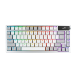 ASUS ROG Azoth Wireless Mechanical Gaming Keyboard – 75% UK Layout – ROG NX Snow – Moonlight White