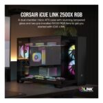 Corsair 2500X RGB MicroATX Case – Dual Chamber, Glass Panels, iCUE LINK RGB Fans, BTF Compatible, Black - Image 6
