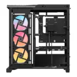 Corsair FRAME 4500X LX-R RGB LINK Gaming Case w/ Glass Side & Front, E-ATX, 3x LX120-R RGB Fans, InfiniRail Fan Mounting, USB-C, Asus BTF Compatible, Black - Image 3