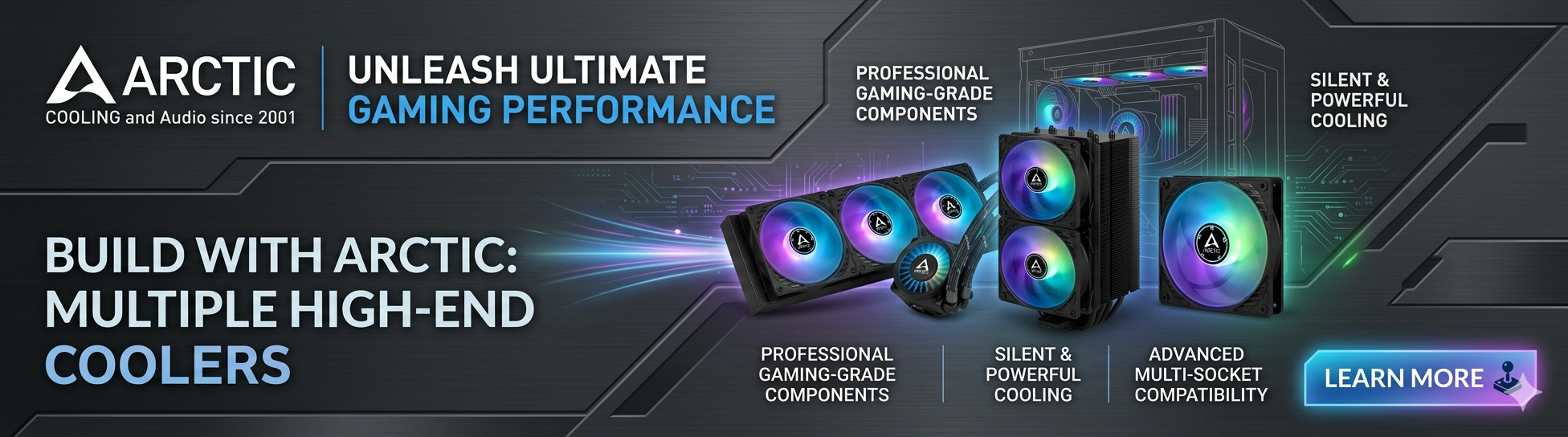 ARCTIC Freezer 36 CO, Tower CPU Air Cooler, 120 mm PWM Fans, Dual Ball Bearing, Black, Thermal Paste included