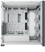 Corsair iCUE 5000X RGB Gaming Case – White, E-ATX, Tempered Glass, RGB Fans - Image 3