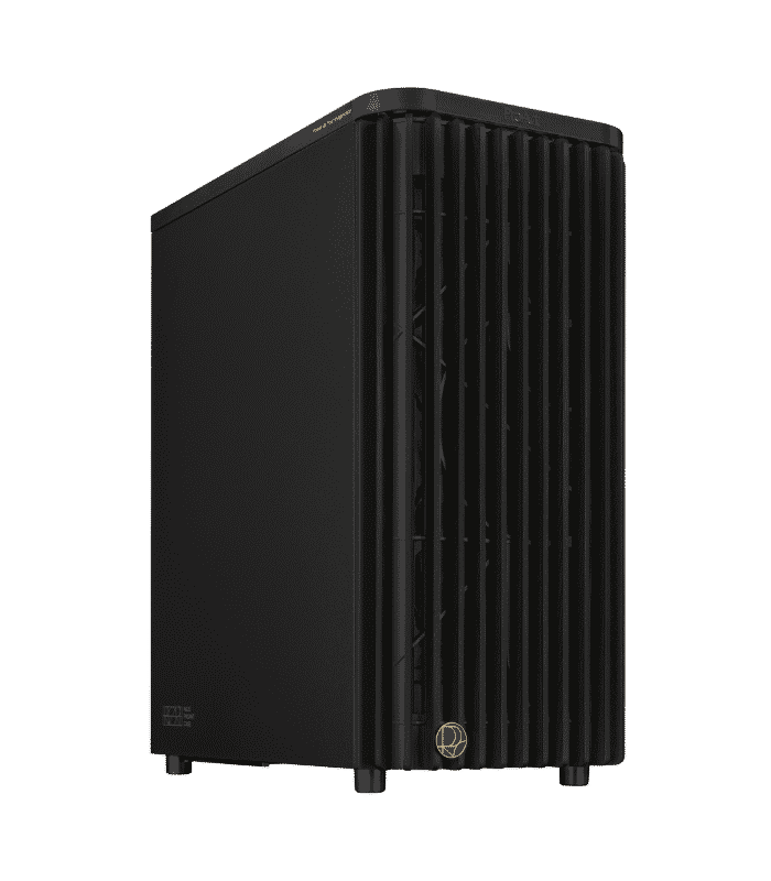 Asus ProArt PA401 Wood Gaming ATX Case - Black Metal Tower
