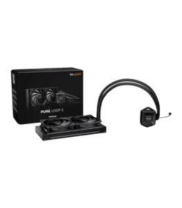 be quiet! Pure Loop 3 240mm, High Performance, AIO Liquid CPU Cooler with Doubly Decoupled Silent Pump, Black