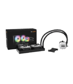 be quiet! LIGHT LOOP 240mm ARGB, High Performance, AIO Liquid CPU Cooler with 2x Light Wings LX 120mm PWM Fans, Black