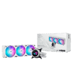 ASUS ROG STRIX LC III 360 ARGB LCD, High Performance, AIO Liquid CPU Cooler with Customizable LCD Display, White