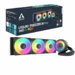 ARCTIC LIQUID FREEZER III 360, High Performance, AIO Liquid CPU Cooler with Integrated VRM Fan and Award-Winning Radiator Design, Black