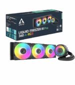 ARCTIC LIQUID FREEZER III 360, High Performance, AIO Liquid CPU Cooler with Integrated VRM Fan and Award-Winning Radiator Design, Black