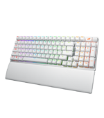 ASUS ROG Strix Scope II 96 Wireless Mechanical Gaming Keyboard – ROG NX Snow – UK Layout – Moonlight White - Image 3