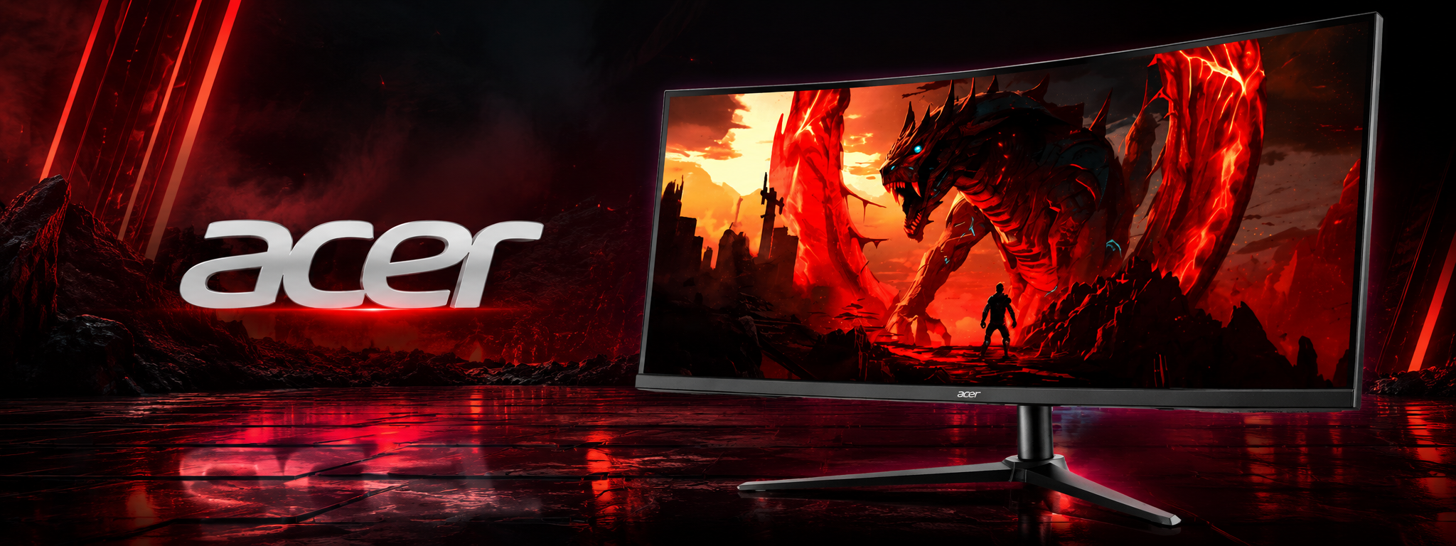 Acer Nitro XZ340CUR J0 34" UWQHD 120Hz 1ms FreeSync Curved Gaming Monitor 1 Acer Nitro XZ340CUR J0 34 UWQHD 120Hz