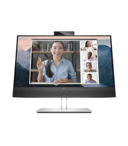 HP E24mv G4 FHD Conferencing Monitor, 23.8″ FHD IPS Display, 1920×1080 Resolution, 60Hz Refresh Rate, 3-Year Warranty