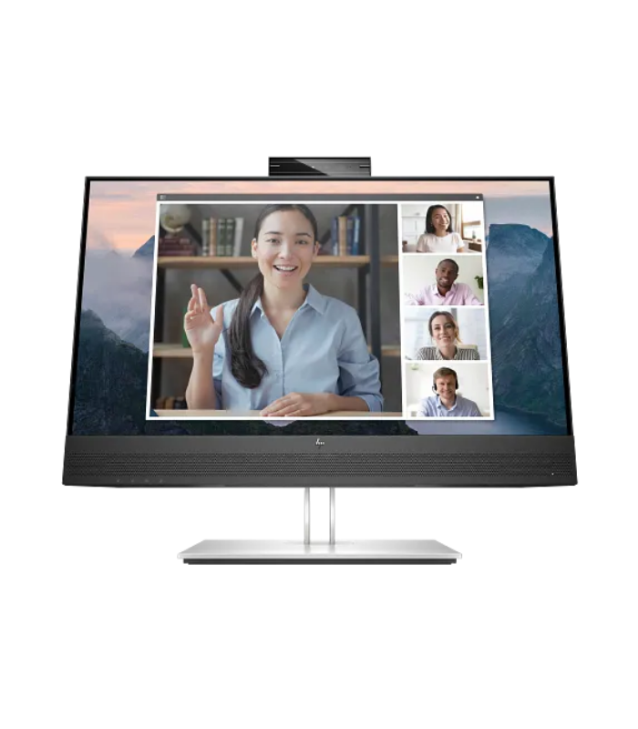 HP E24mv G4 FHD Conferencing Monitor, 23.8″ FHD IPS Display, 1920×1080 Resolution, 60Hz Refresh Rate, 3-Year Warranty