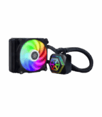 SilverStone PermaFrost PF120-ARGB, High Performance, AIO Liquid CPU Cooler with Addressable RGB Lighting, PWM Controlled Pump, Black
