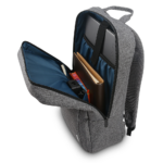 Lenovo 15.6-inch Laptop Casual Backpack B210 Grey, Stylish Water Repellent Bag - Image 2