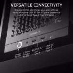 Corsair FRAME 4000D RS Premium Modular Mid-Tower Gaming PC Case, Tempered Glass, 3x RS120 Fans, Black - Image 4