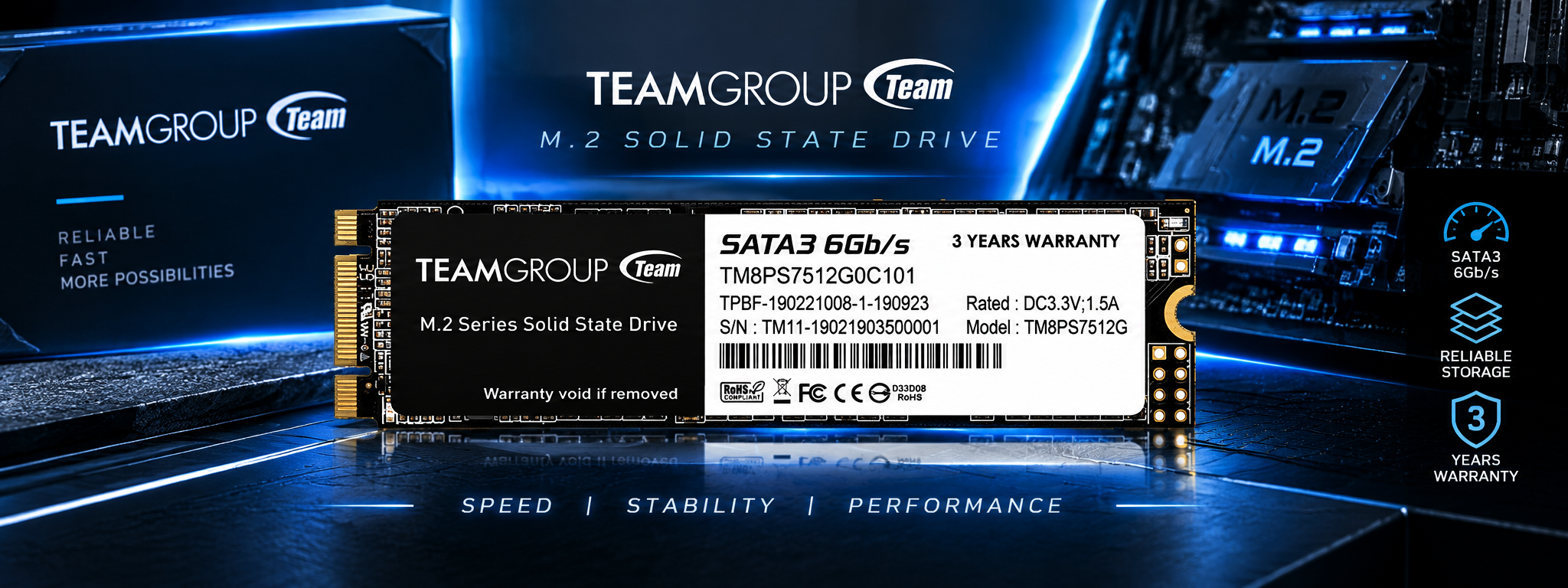 Team Group MS30 512GB M.2 SATA III SSD 1 Team Group MS30 512GB M.2 SATA III SSD 2