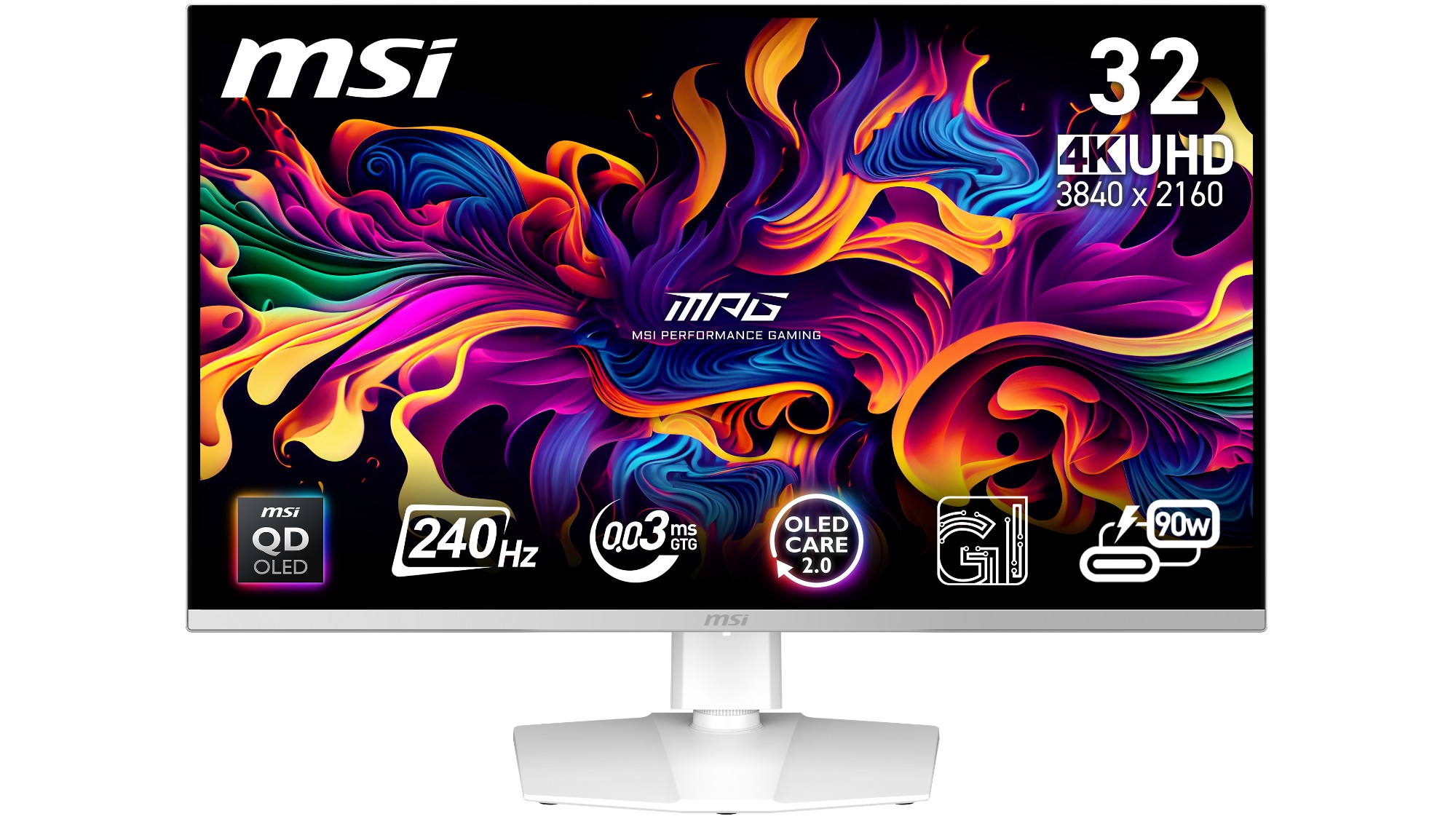 MSI MPG 321URXW 4K QD-OLED Display