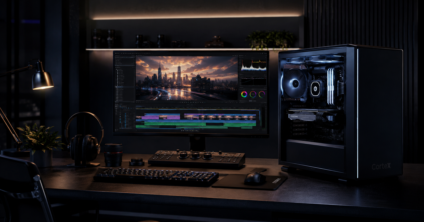Cortex Studio professional video editing PCs UK for 4K and 8K production