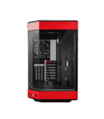 HYTE Y60 Midi Tower Gaming PC Case - Red / Black - Image 3