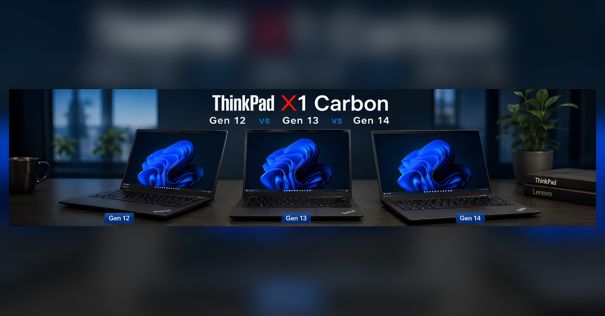 ThinkPad X1 Carbon Gen 12 vs Gen 13 vs Gen 14