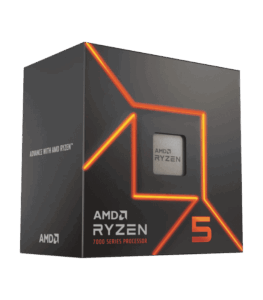 AMD Ryzen 5 7600 Desktop Processor 6 Cores, Up to 5.1 GHz, 38MB Cache 3 AMD Ryzen 5 7600 6-core processor with Radeon graphics