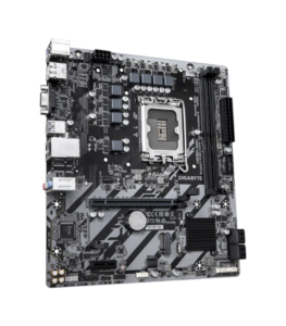GIGABYTE H810M S2H Motherboard – Intel LGA 1851 DDR5 Micro-ATX 3 GIGABYTE H810M S2H PCIe 4.0 M.2 storage and Gigabit LAN connectivity