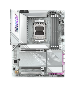 GIGABYTE X870E AORUS ELITE WIFI7 ICE Motherboard – AMD AM5 DDR5 2 GIGABYTE X870E AORUS ELITE WIFI7 ICE AM5 white motherboard