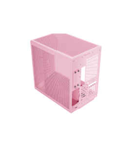 HYTE Y70 Milk Pink Mid-Tower PC Case Panoramic Tempered Glass 3 HYTE Y70 Milk Pink PC case cooling and 360 mm radiator support