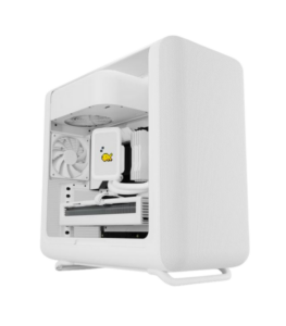 HYTE X50 White Midi Tower PC case with panoramic tempered glass