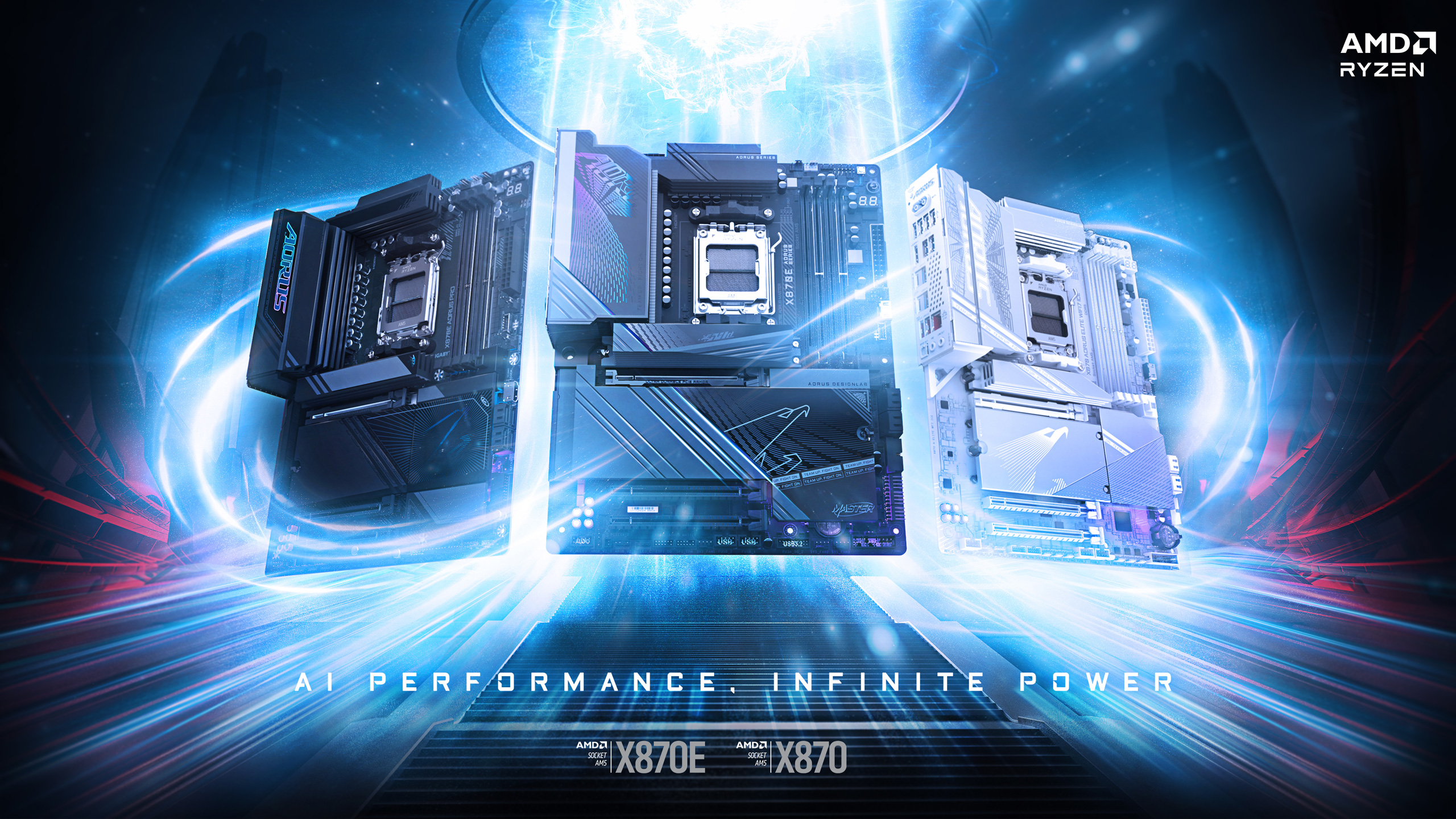 GIGABYTE X870E AORUS ELITE WIFI7 ICE Motherboard – AMD AM5 DDR5 1 kv 3
