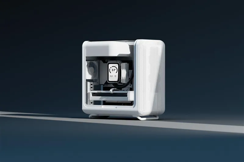 HYTE X50 Air Mid Tower Case White - High Airflow EATX Gaming 1 superior build experience converted
