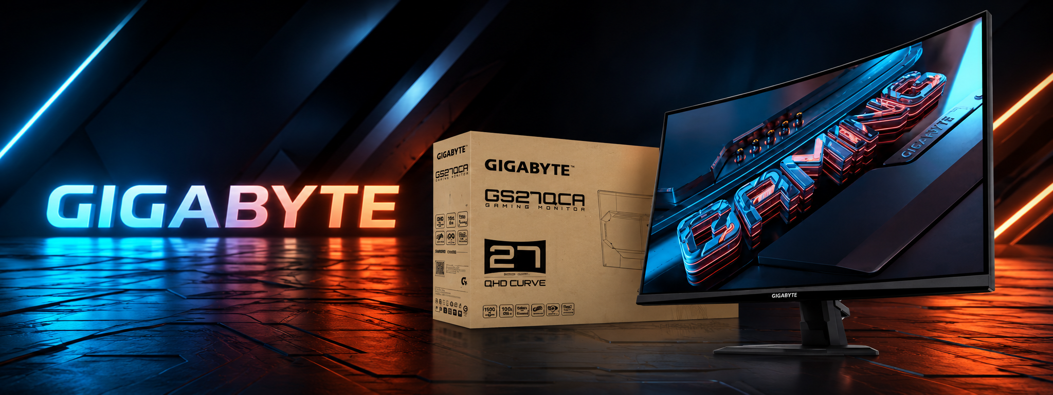 GIGABYTE GS27QCA 27" QHD 180Hz 1500R Curved VA Monitor 1 GIGABYTE GS27QCA 27 QHD 180Hz 1500R Curved VA Monitor 8