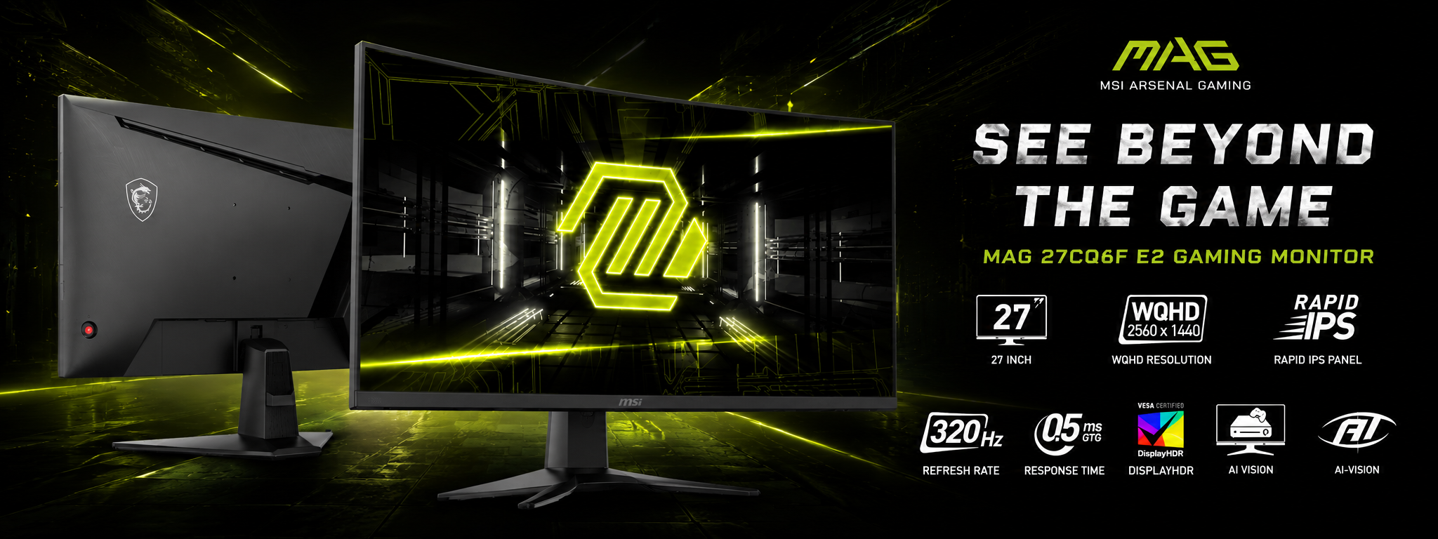 MSI MAG 275QF X30 27" 320Hz WQHD Rapid IPS Gaming Monitor 1 MSI MAG 275QF X30 27 320Hz WQHD Rapid IPS Gaming Monitor