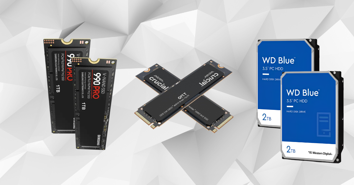 Professional video editing workstation with NVMe project storage and archive drives