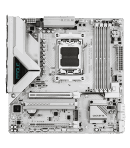 GIGABYTE B850M EAGLE WF6E ICE – AM5, DDR5 8200MHz, PCIe 5.0, Wi-Fi 6E 2 GIGABYTE B850M EAGLE WIFI6E ICE white AMD AM5 Micro ATX motherboard