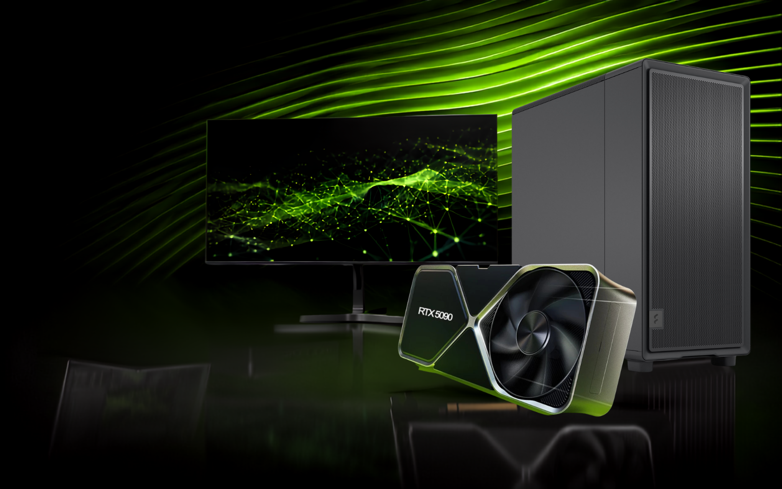 NVIDIA GPU workstation for AI and machine learning
