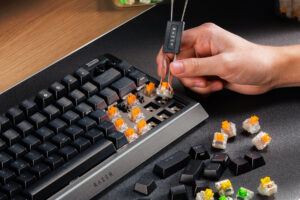 Razer BlackWidow V4 75 percent gaming keyboard with magnetic wrist rest and detachable USB Type-C cable