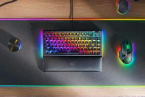 Razer BlackWidow V4 75 percent mechanical gaming keyboard with hot-swappable switch support