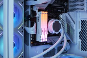 Kingston FURY Beast RGB White DDR5 memory with customisable RGB lighting