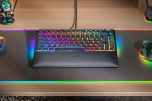 Razer BlackWidow V4 75 percent gaming keyboard with 8000Hz polling and Chroma RGB