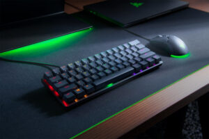 Razer Huntsman Mini 60% Optical Gaming Keyboard Black 3 Razer Huntsman Mini keyboard with Doubleshot PBT keycaps and onboard memory