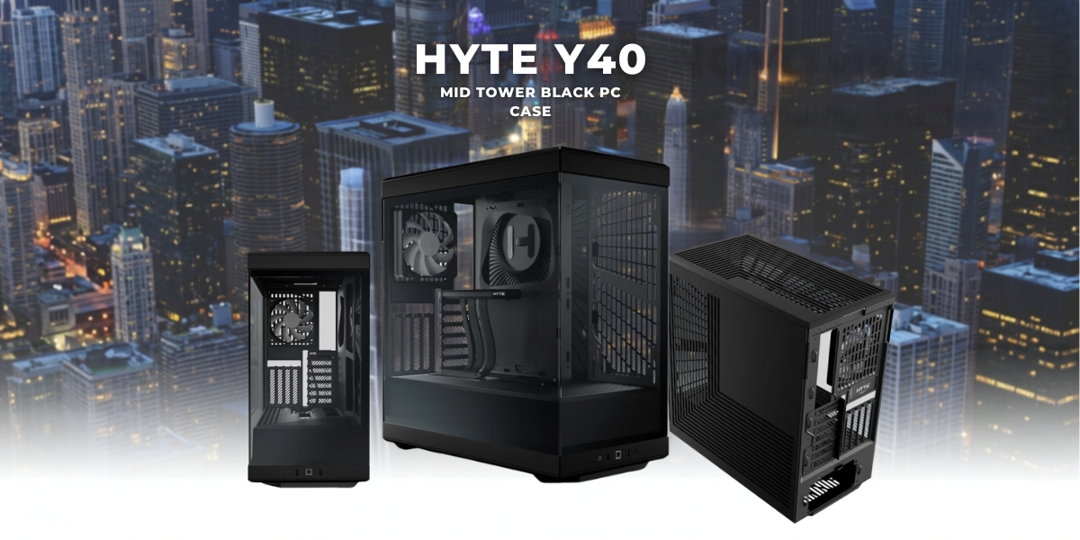 HYTE Y40 Mid Tower Black PC Case