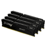 Kingston FURY Beast 128GB (4x32GB) 5600MT/s DDR5 CL40 RAM Kit Black XMP