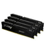 Kingston FURY Beast 128GB (4x32GB) 5600MT/s DDR5 CL40 RAM Kit Black XMP