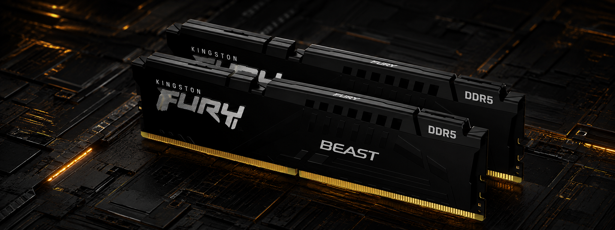 Kingston FURY Beast 16GB 2x8GB 5600MTs DDR5 CL40 RAM Kit Black
