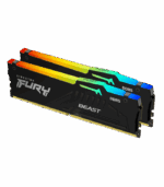 Kingston FURY Beast RGB 16GB (2x8GB) 5600MT/s DDR5 CL40 RAM Kit Black