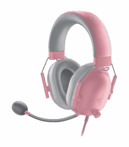 Razer BlackShark V2 X Wired Gaming Headset Grey & Pink 2 Razer BlackShark V2 X Grey Pink wired gaming headset with 50mm TriForce drivers