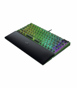 Razer BlackWidow V4 75 percent Black gaming keyboard with detachable USB Type-C cable and media controls