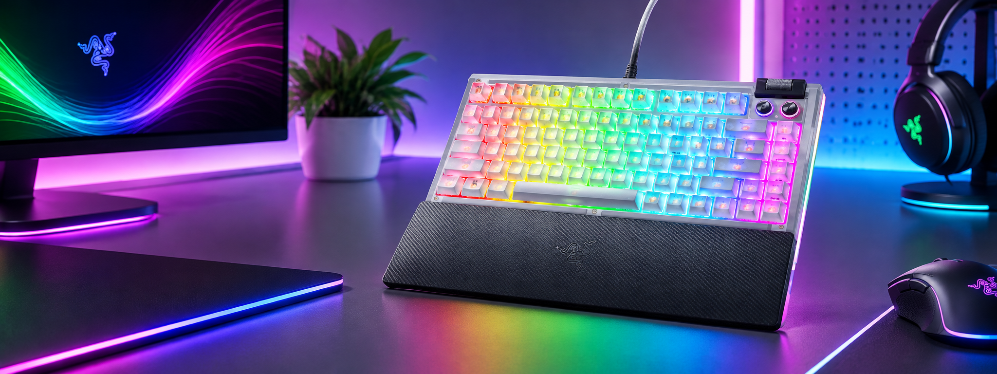Razer BlackWidow V4 75 Mechanical Gaming Keyboard White