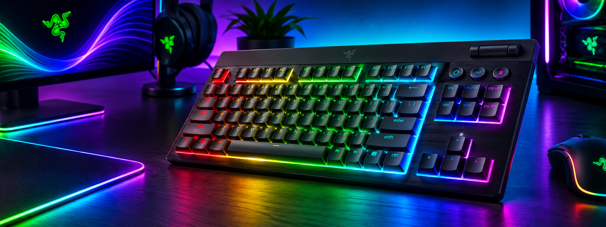 Razer BlackWidow V4 Tenkeyless Wireless Gaming Keyboard - Orange 1 Razer BlackWidow V4 Tenkeyless Wireless Gaming Keyboard Orange